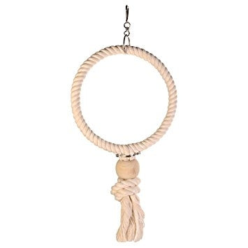 Jucarie pentru pasari cerc din sfoara Trixie 24 cm